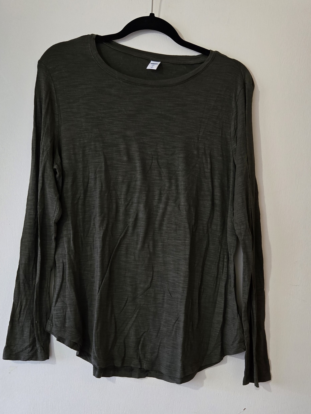 Old Navy Olive Green Crewneck Lond Sleeve Tee